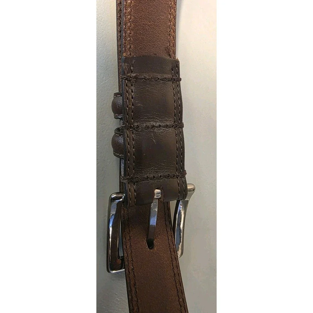 Axcess Leather Belt Mens Size 36 Argentina Brown